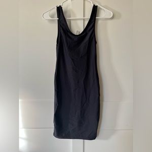 American Apparel Nylon Tricot Tank Dress Black Medium
